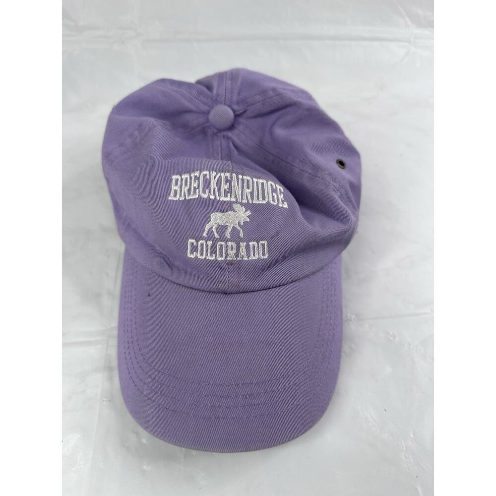 Breckenridge Colorado Moose Hat Violet Preppy Baseball